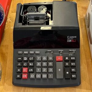 Canon MP21DV Calculator with Black and Red Keys